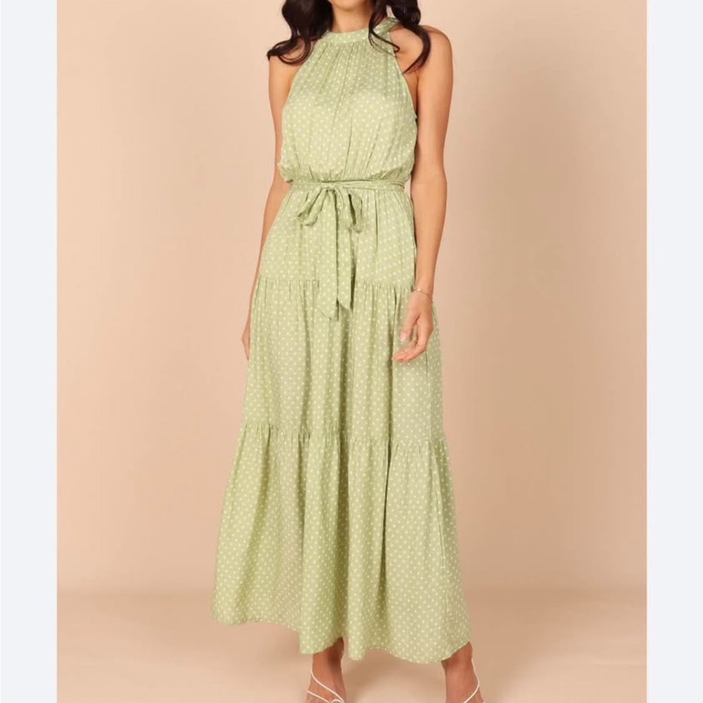 Petal & Pup Halter Maxi Dress